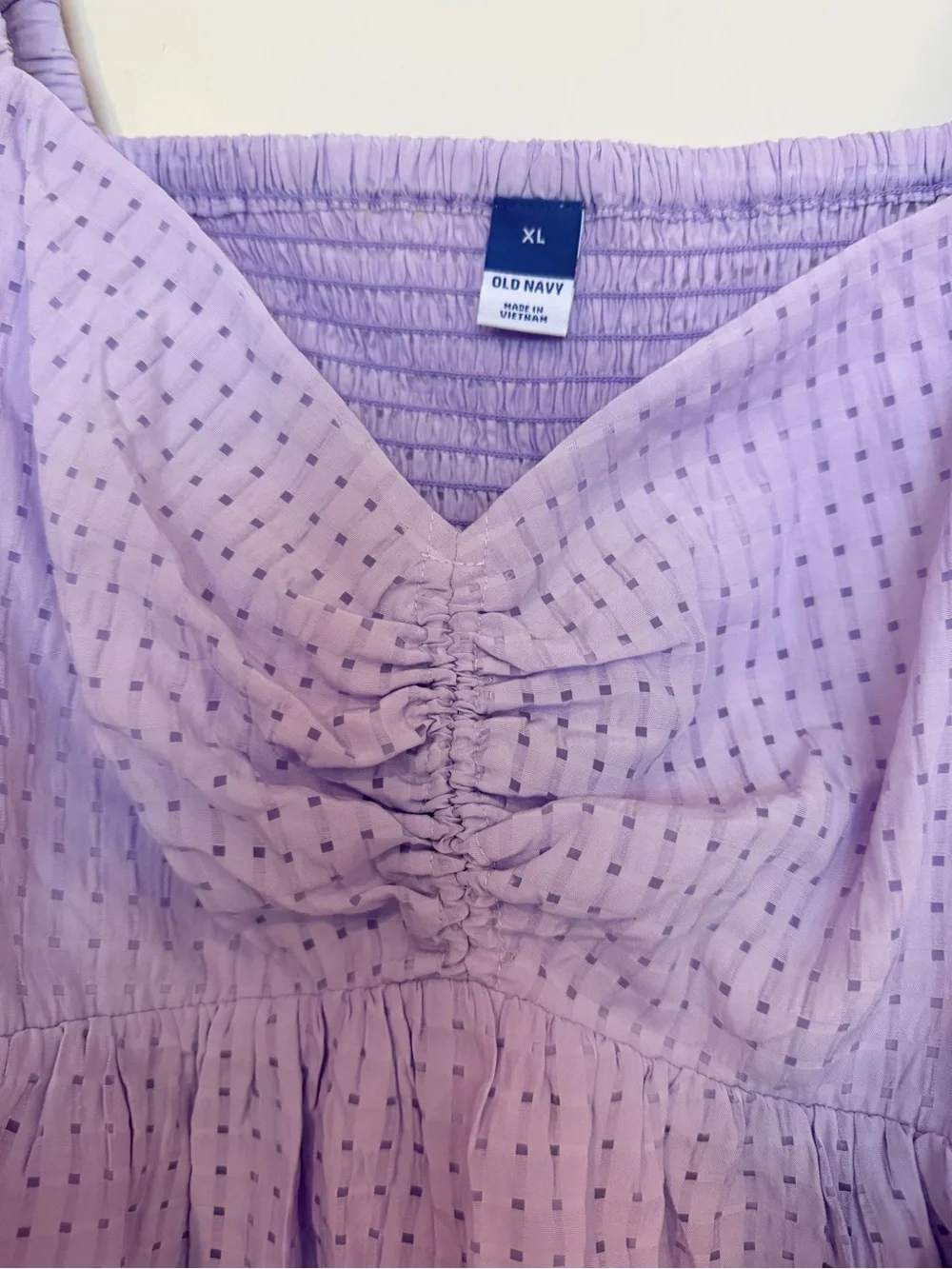Old Navy Lilac Square-Neck Peasant Blouse